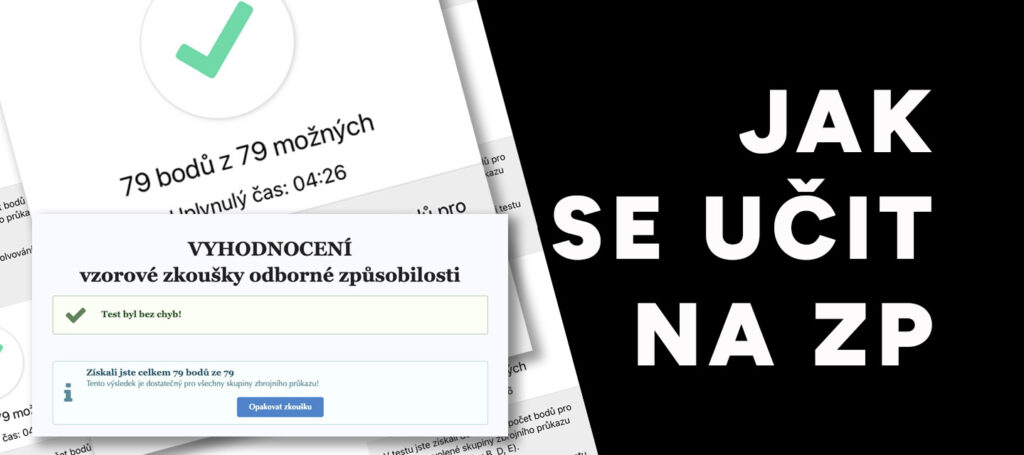 Tomáš Dražan jak se učit na zbrojní průkaz