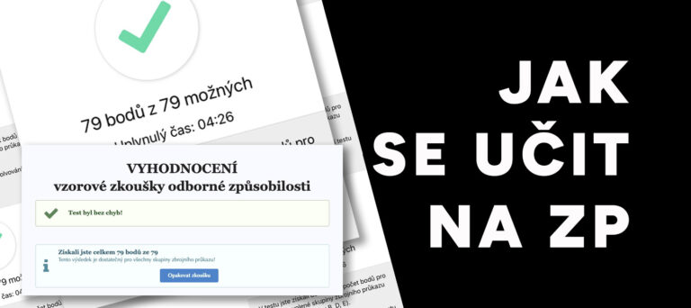 Tomáš Dražan jak se učit na zbrojní průkaz